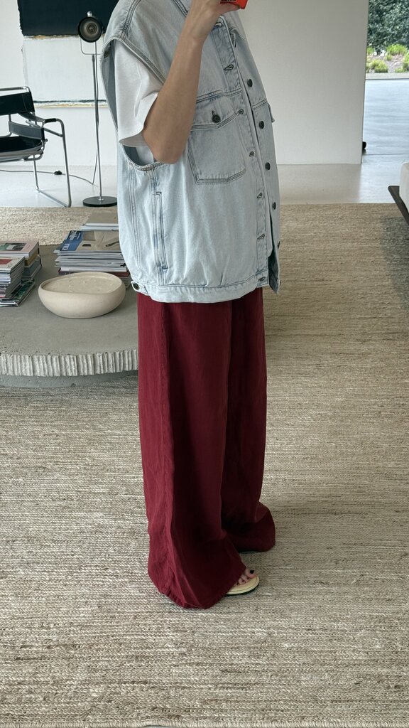 Lois Marlene Pants - Deep Claret