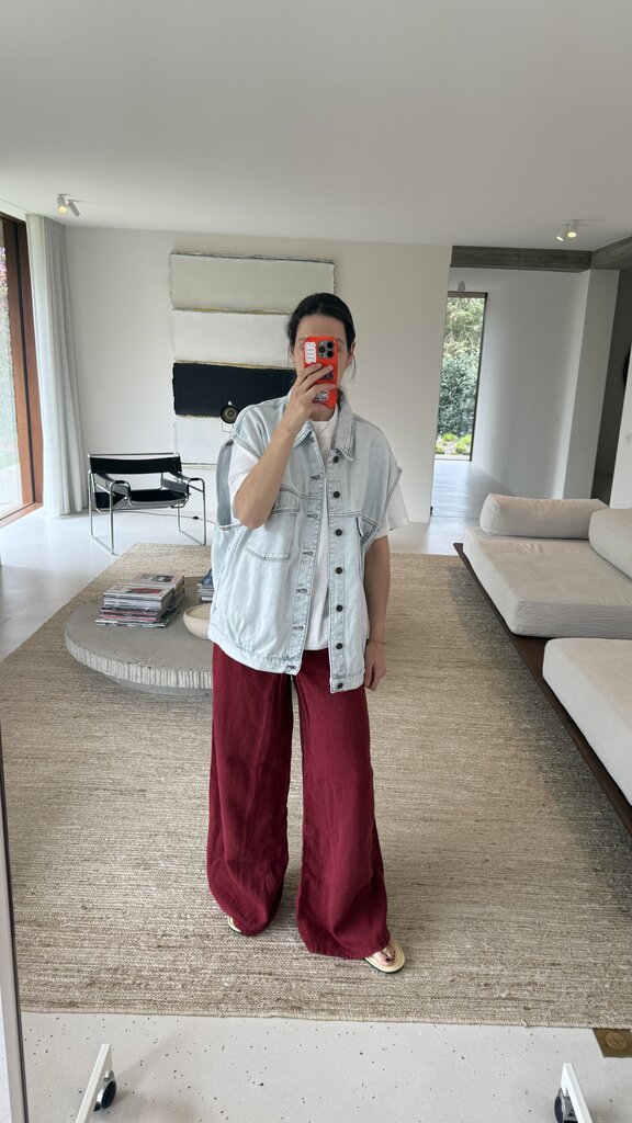 Lois Marlene Pants - Deep Claret