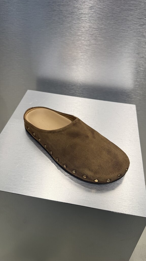 Posa Mule Studded - Chocolate