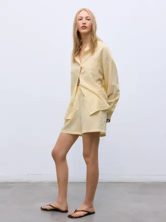 The New Society Aheli Shirt - Mimo/Yellow