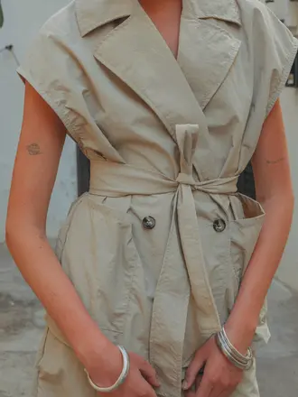 Love Sundaily Seb Jacket - Nylon Beige