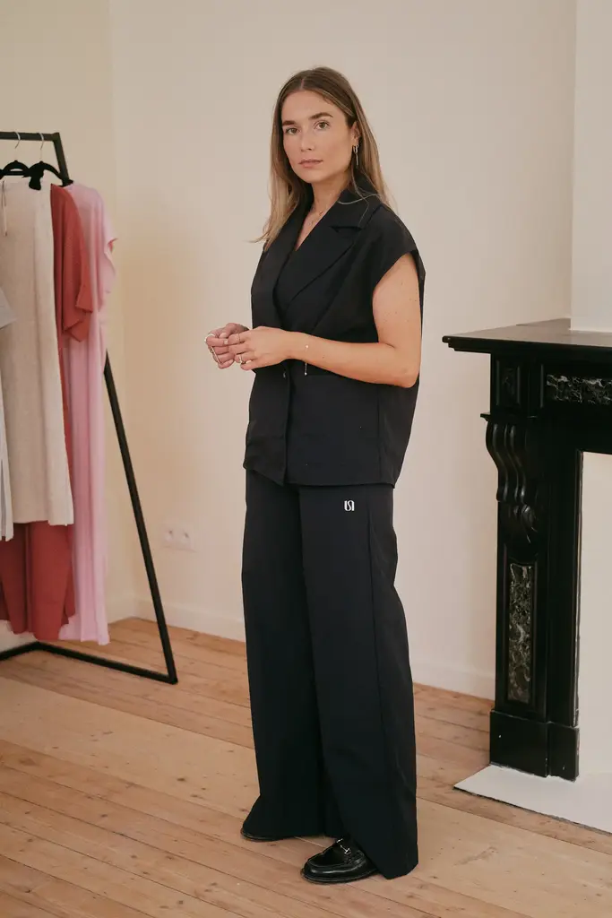 Love Sundaily Aime Pants - Nylon Navy