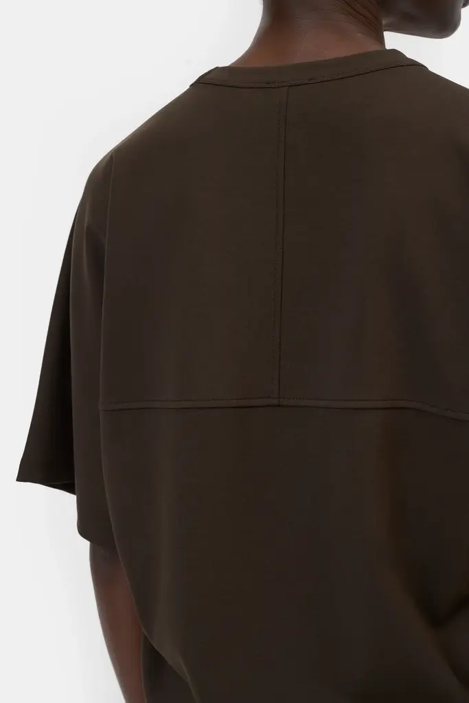 Closed Deep Yoke Dress - Brown