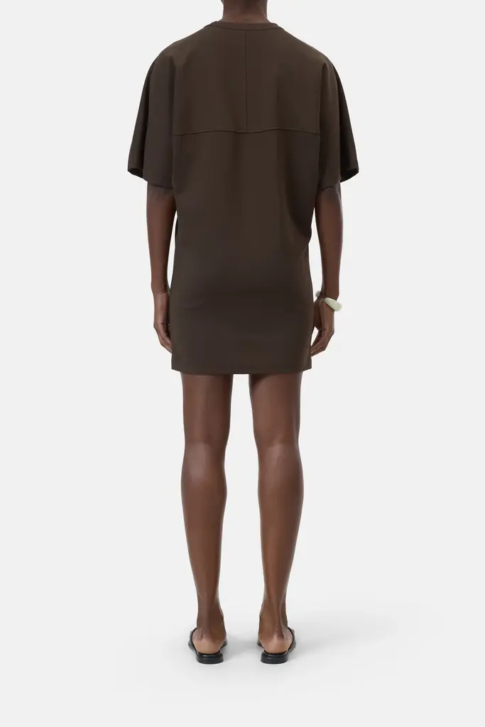 Closed Deep Yoke Dress - Brown