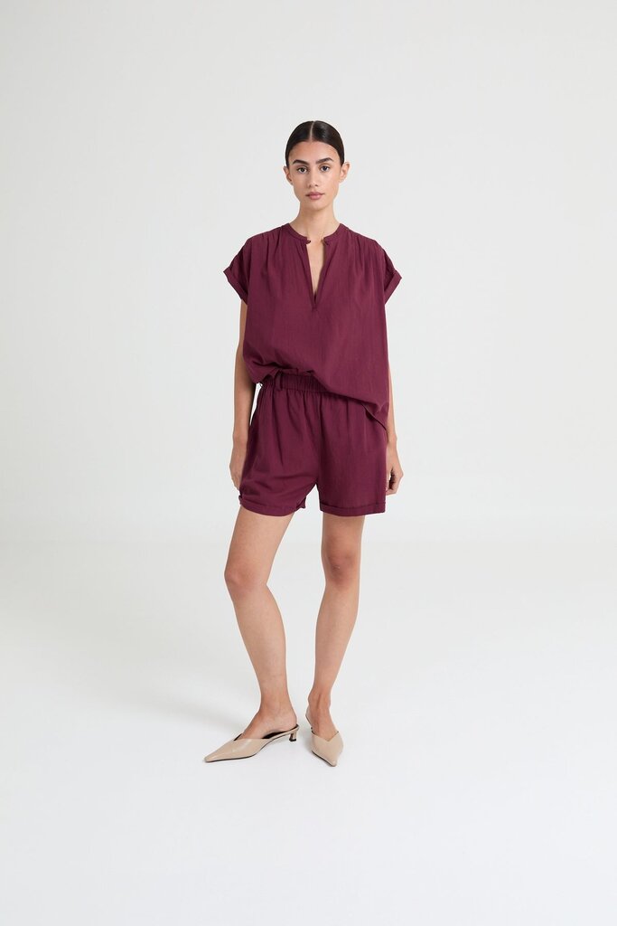 Liv The Label Yulia top - Burgundy