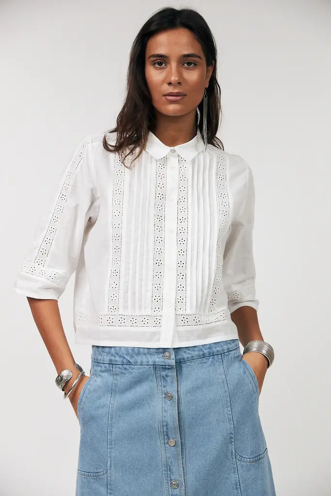 Lolly's Laundry Amora Shirt - Creme