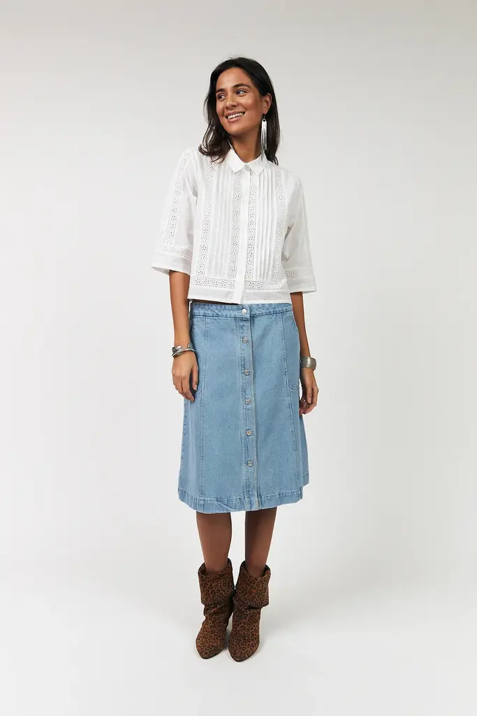 Lolly's Laundry Amora Shirt - Creme