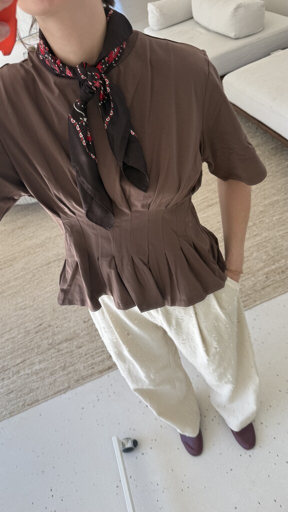 Gestuz Inez tee - Brown