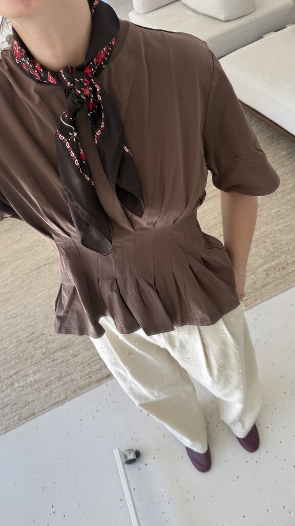 Gestuz Inez tee - Brown