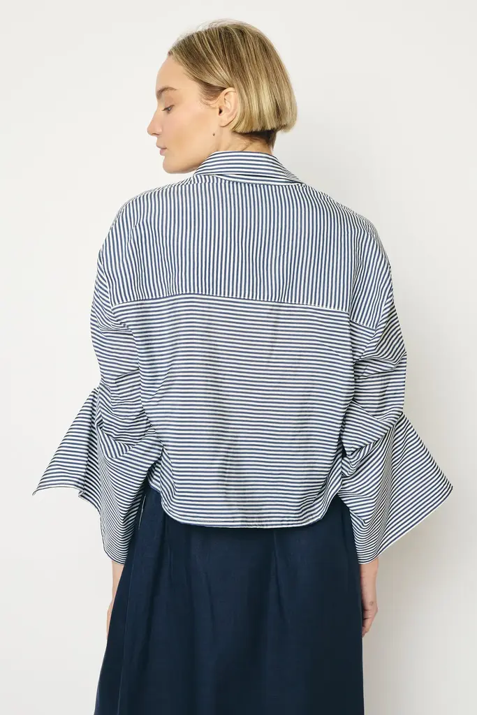 RE/BORN Adriana Shirt - Dark Blue