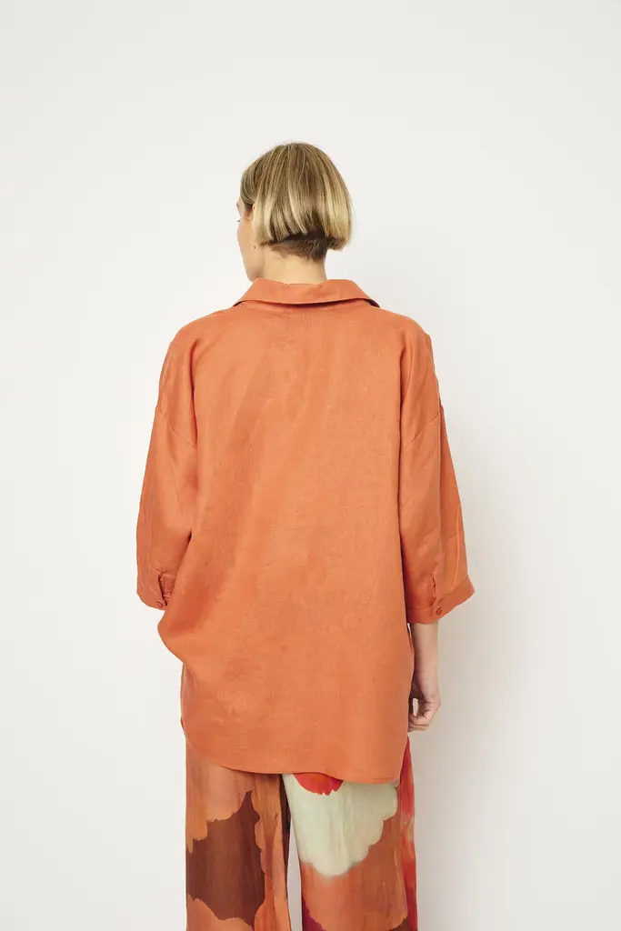 RE/BORN Maïté Shirt - Tangine Orange
