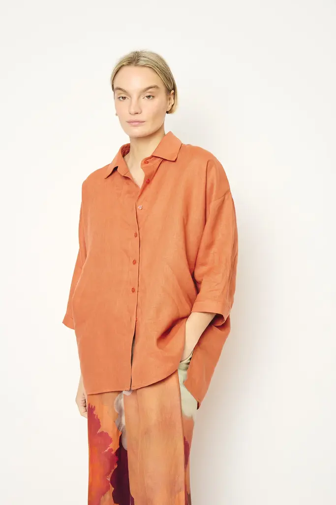 RE/BORN Maïté Shirt - Tangine Orange