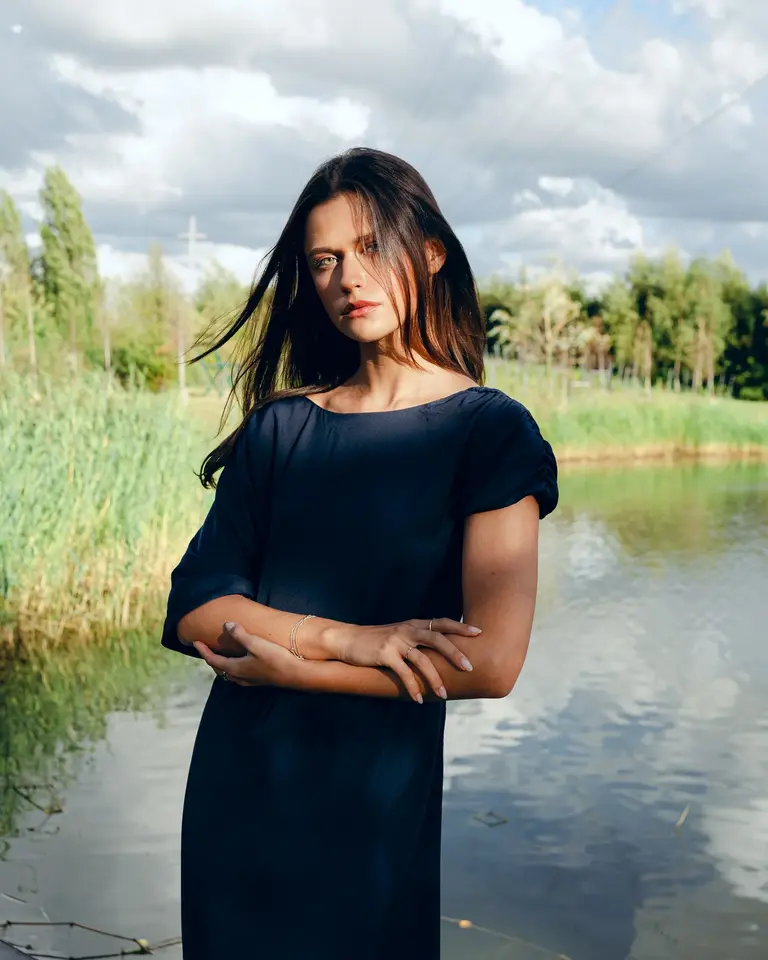 Les Sweets Camille Dress - Navy