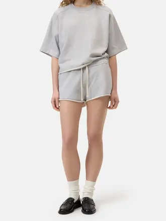 Closed Deep Yoke T-shirt - Light Grey Melange