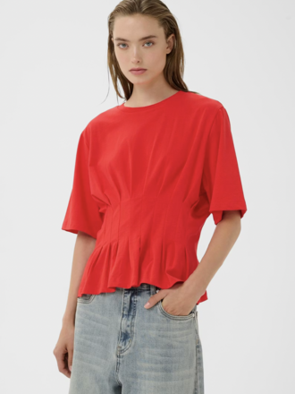 Gestuz Inez tee - Tomato red