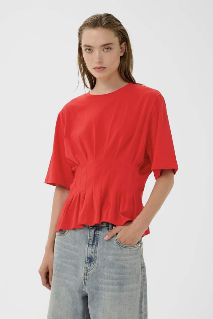 Gestuz Inez tee - Tomato red