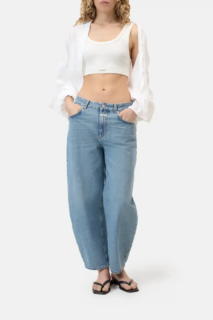 Closed Bralette Top - White