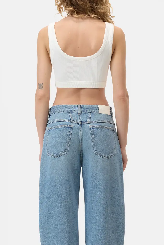 Closed Bralette Top - White