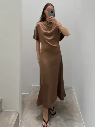 NOTED Cim Dress - Cacao