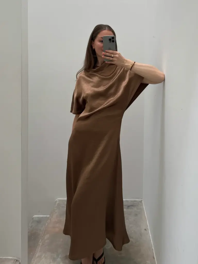 NOTED Cim Dress - Cacao