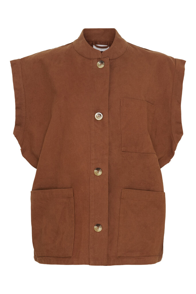 Anne-mi Luna Waistcoat - Cambridge Brown