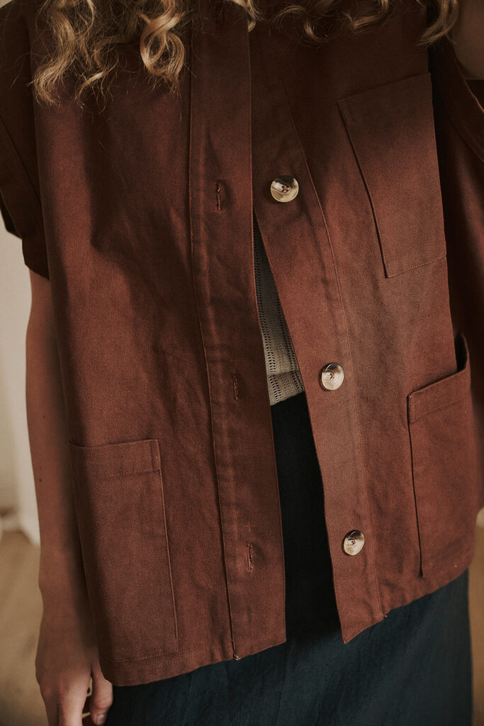 Anne-mi Luna Waistcoat - Cambridge Brown