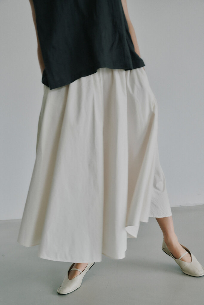 Anne-mi Irissa Long Skirt - White Sand