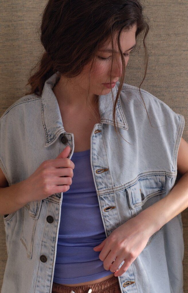 American Vintage Joybird Vest - Winter Bleached