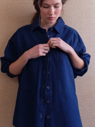 American Vintage Comow Shirt - Bleu Brut