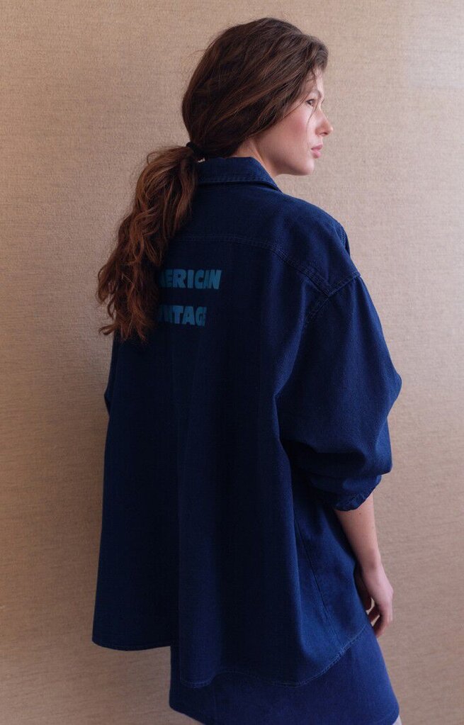 American Vintage Comow Shirt - Bleu Brut