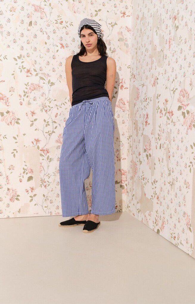American Vintage Ekirow Pants - Vichy Blue