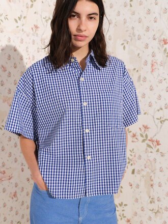 American Vintage Ekirow Shirt - Vichy Blue