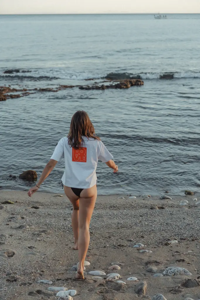 LN Knits LOVE T-shirt - Heather Grey