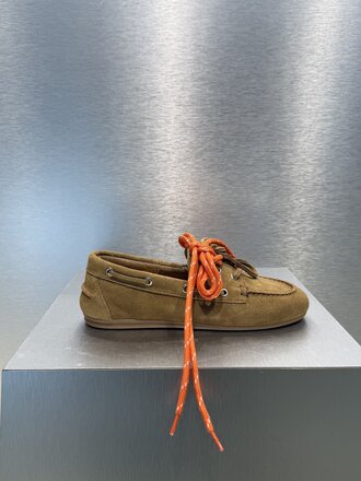 Posa Boat Loafer Suede - Tan