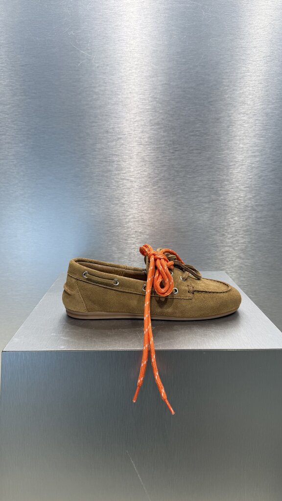 Posa Boat Loafer Suede - Tan