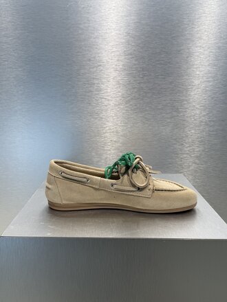 Posa Boat Loafer Suede - Light Taupe