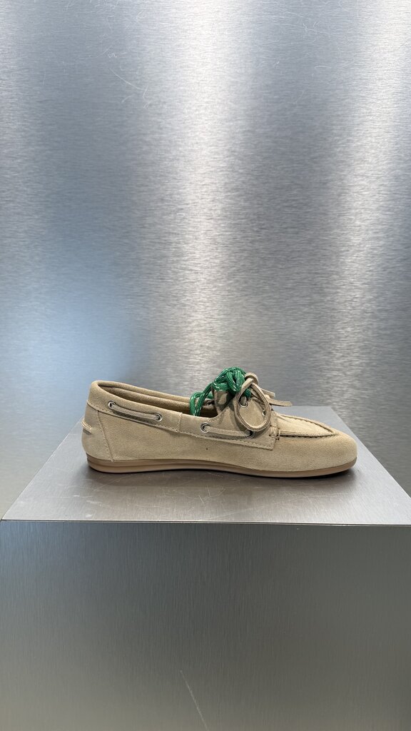 Posa Boat Loafer Suede - Light Taupe