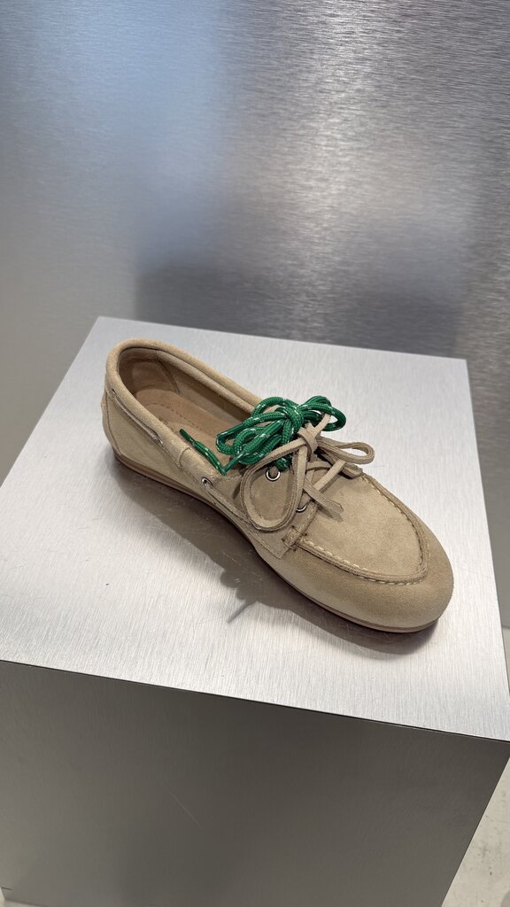 Posa Boat Loafer Suede - Light Taupe