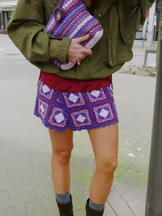 Meadow Palermo skirt - Multi purple