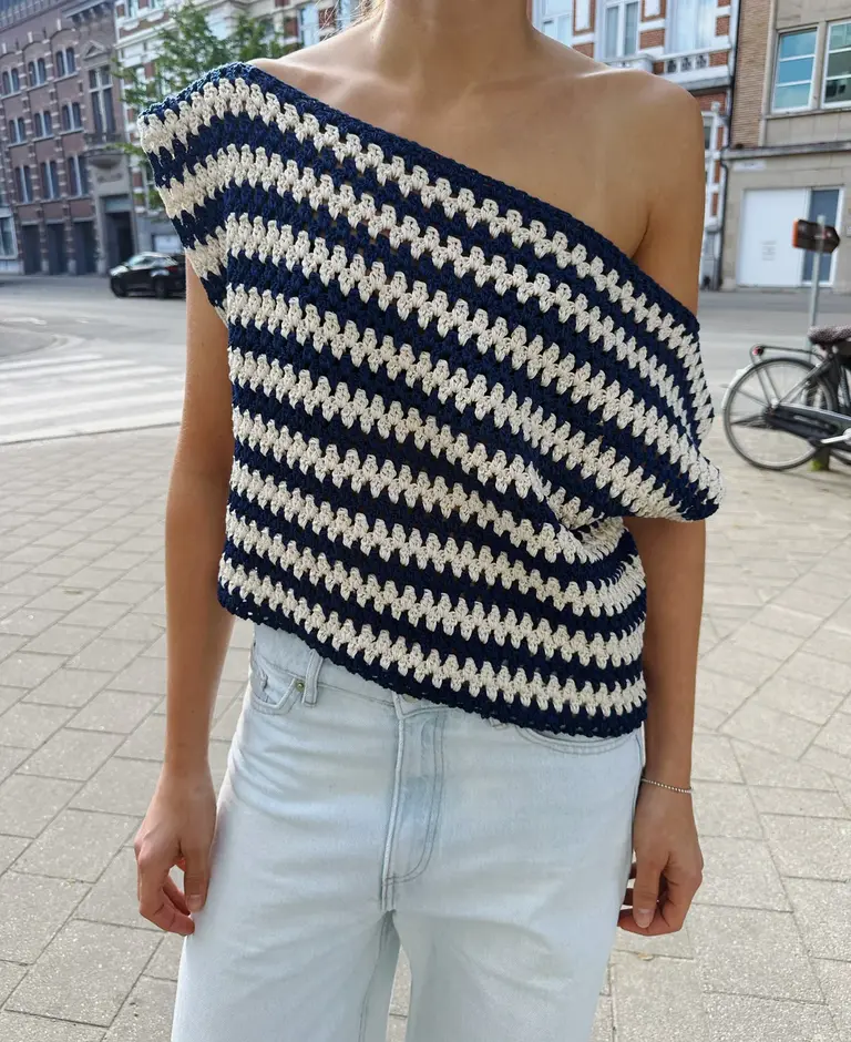 Meadow Slouchy top - Blue