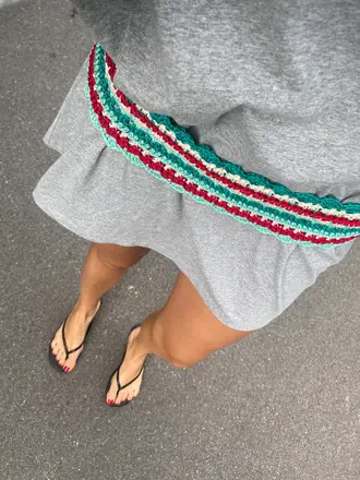 Meadow Lipsi belt - Red/ Turquoise