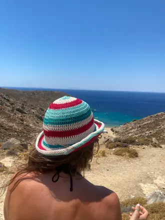 Meadow Bahia bucket hat - Red/ Turquoise