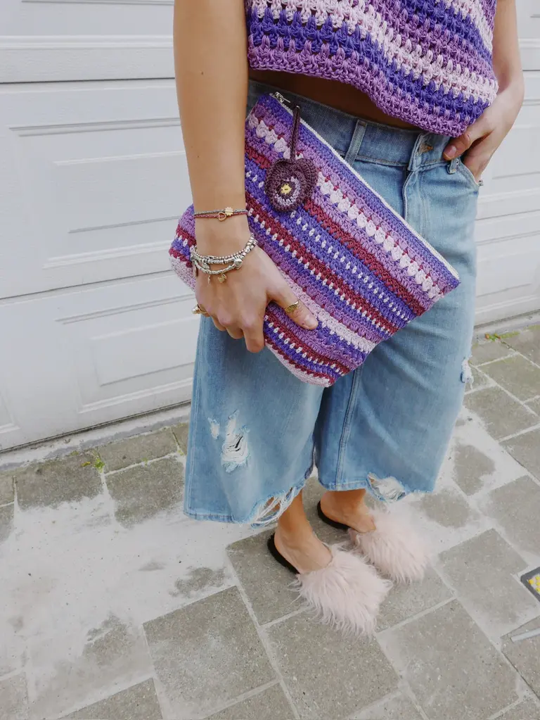 Meadow Meadow clutch - Multi purple
