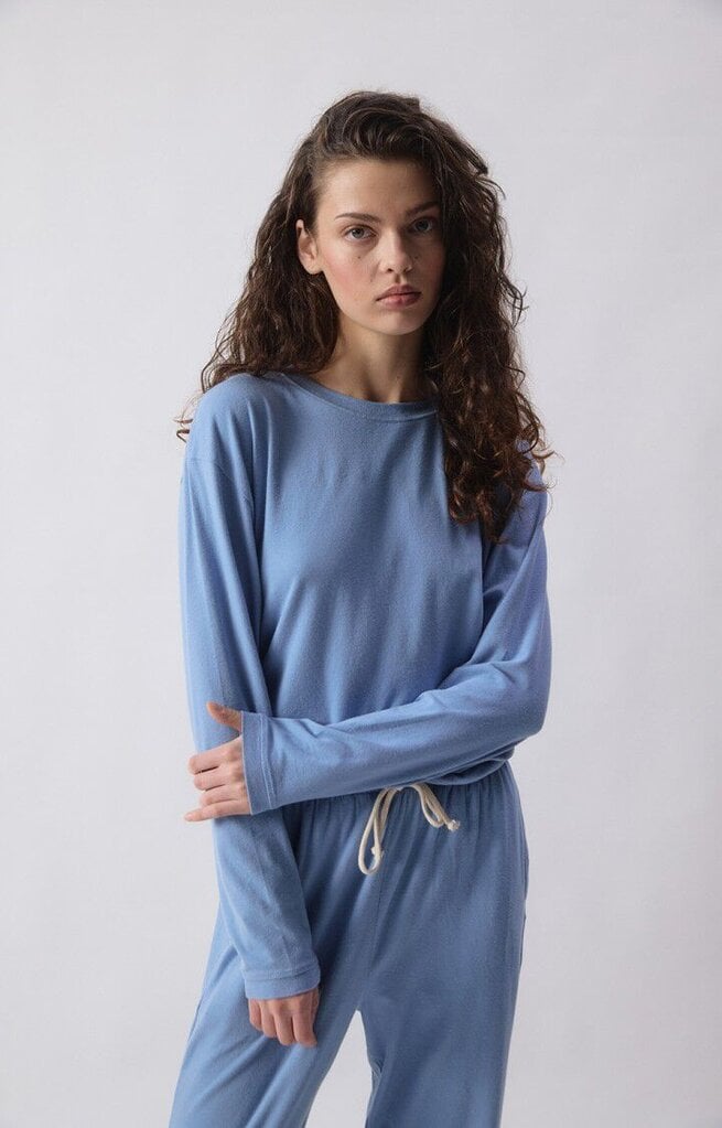 American Vintage Ypawood Longsleeve - Bleu Chine