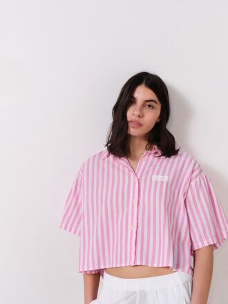 American Vintage Vextown Chemise - Rayure Rose