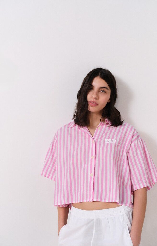American Vintage Vextown Chemise - Rayure Rose
