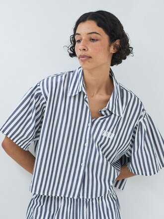 American Vintage Vextown Chemise - Rayure Encre