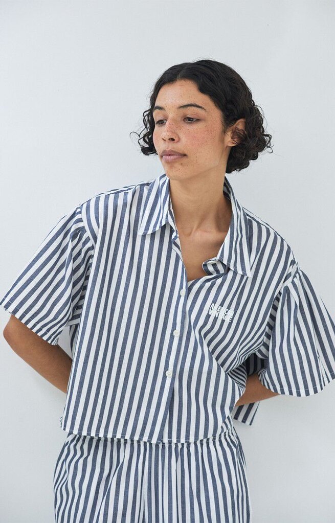 American Vintage Vextown Chemise - Rayure Encre