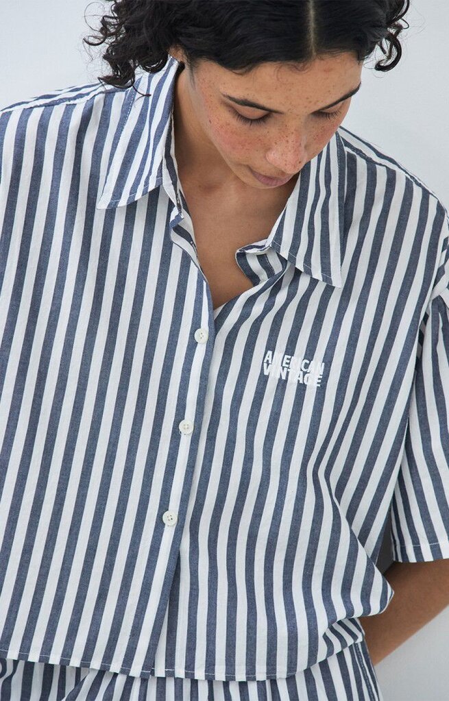 American Vintage Vextown Chemise - Rayure Encre