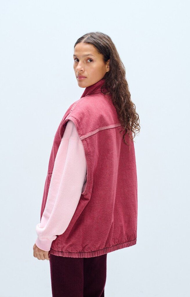 American Vintage Ymobay Veste MC - Bordeaux